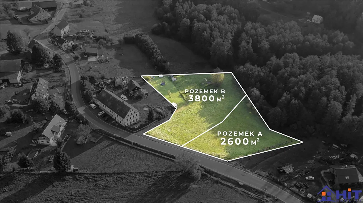 Prodej stavebního pozemku 2600 m²
